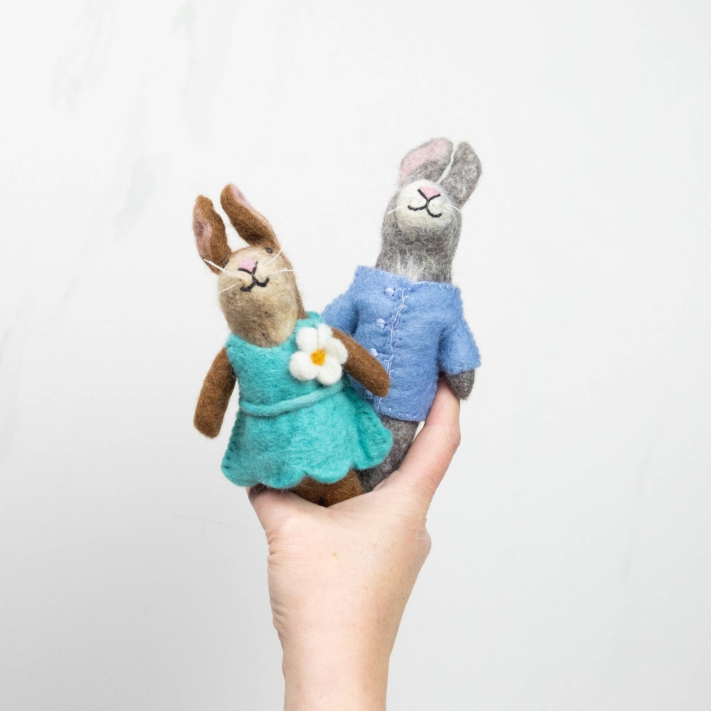 The Winding Road - Felt Bunny Dolls