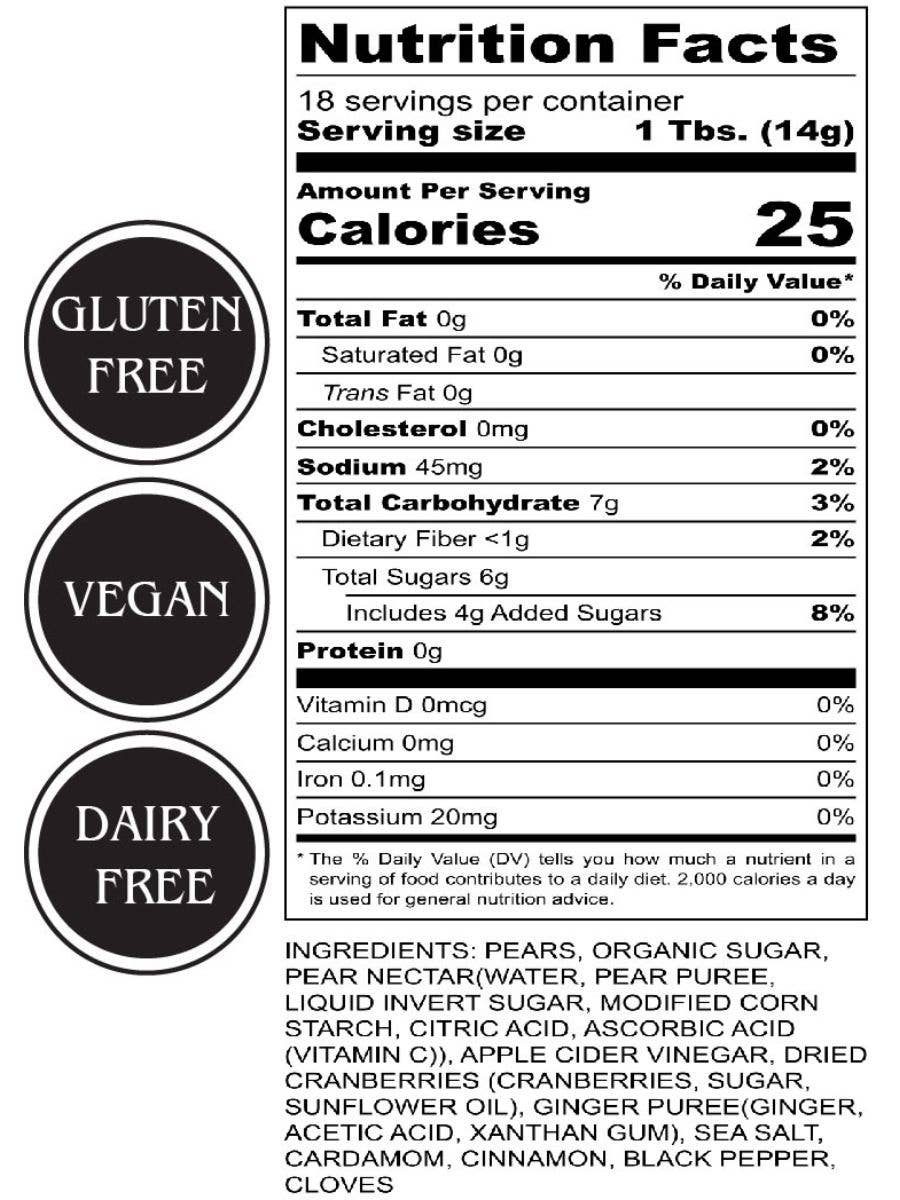 Tait Farm Foods - Spiced Pear Chutney