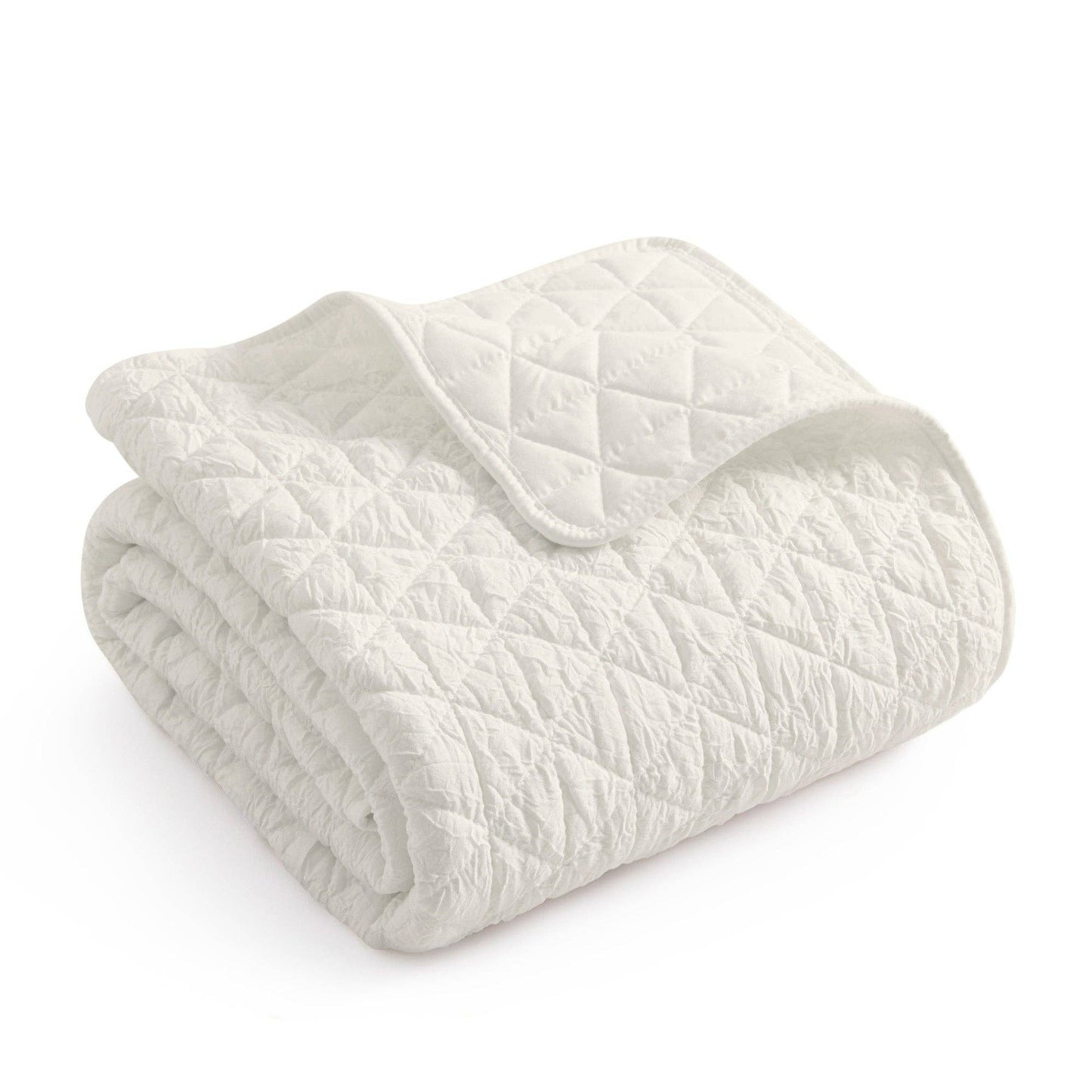 Levtex Home - Rowan Quilted Throw: Cream