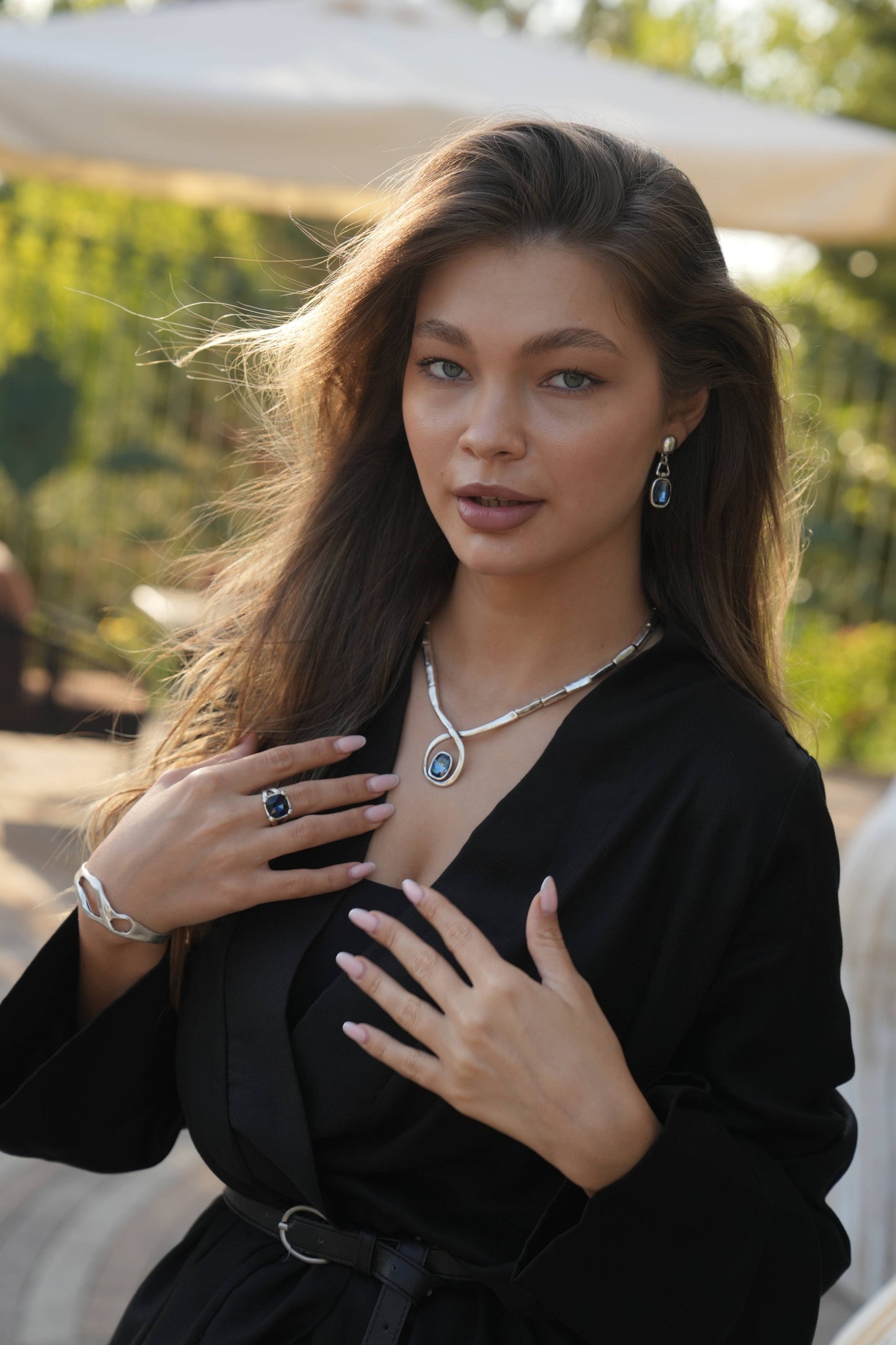 Chanour - Handmade Crystal Brass Ring - 6842