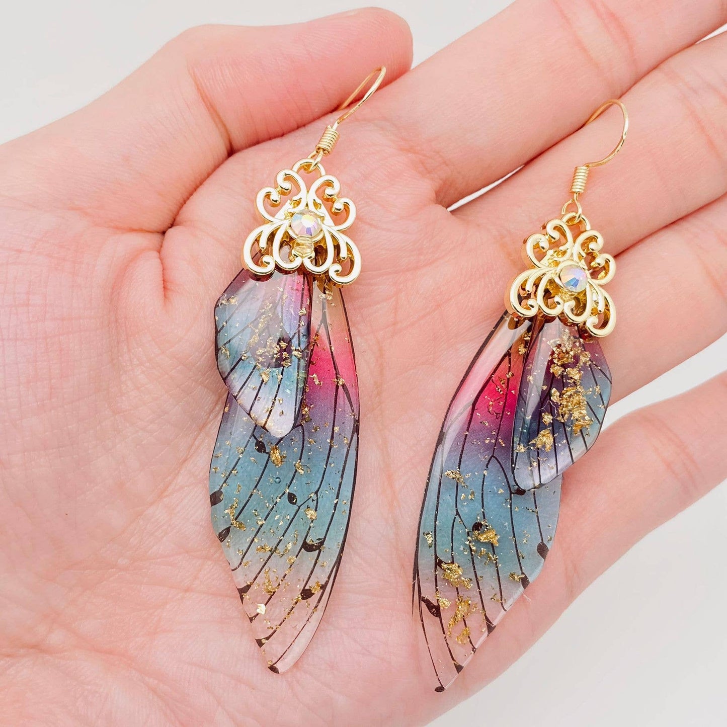Mio Queena - Handmade Fairy Wings Earrings Insect Butterfly Wing: G