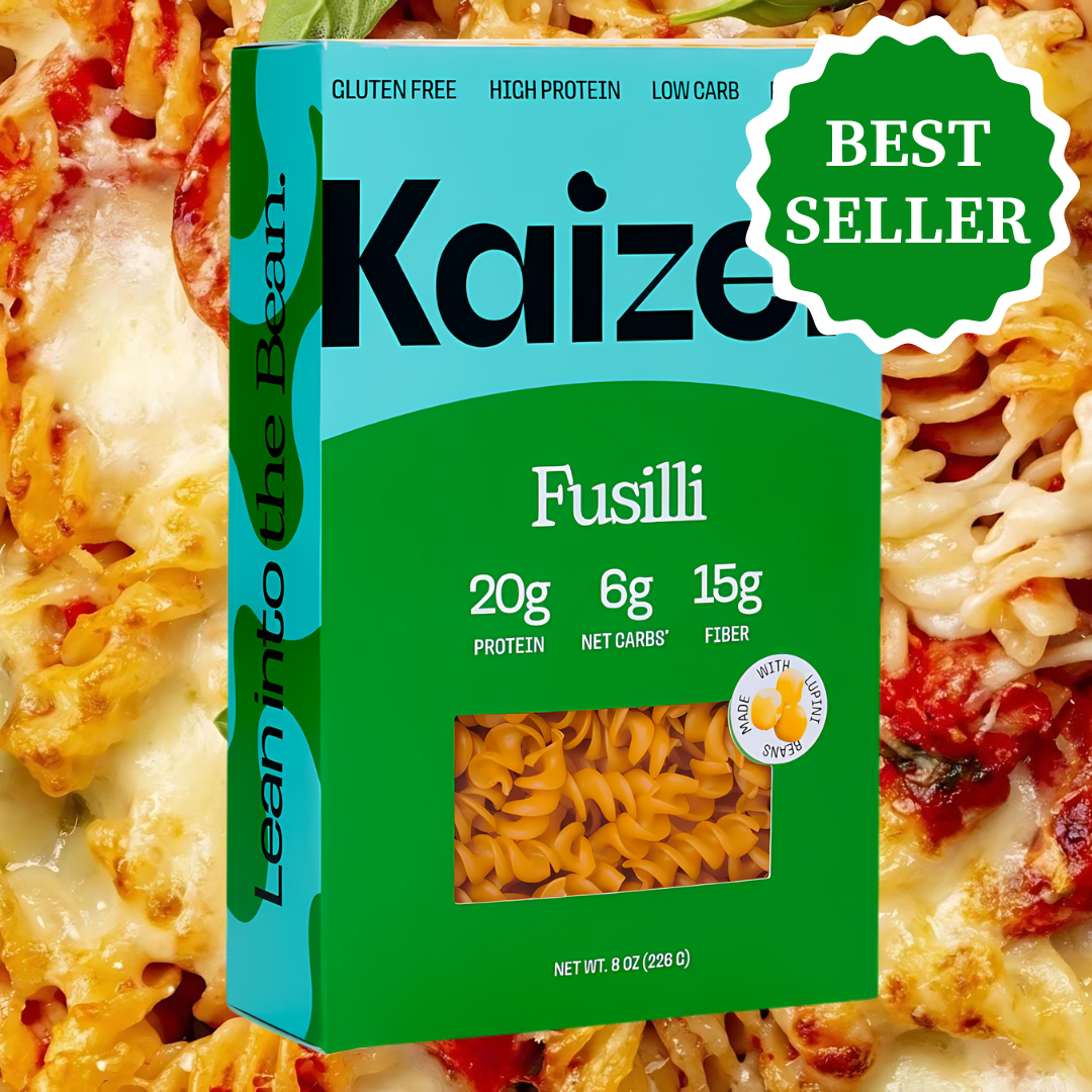 Kaizen Food Company - Fusilli 6g Net Carb High Protein Pasta - Low Carb, Keto