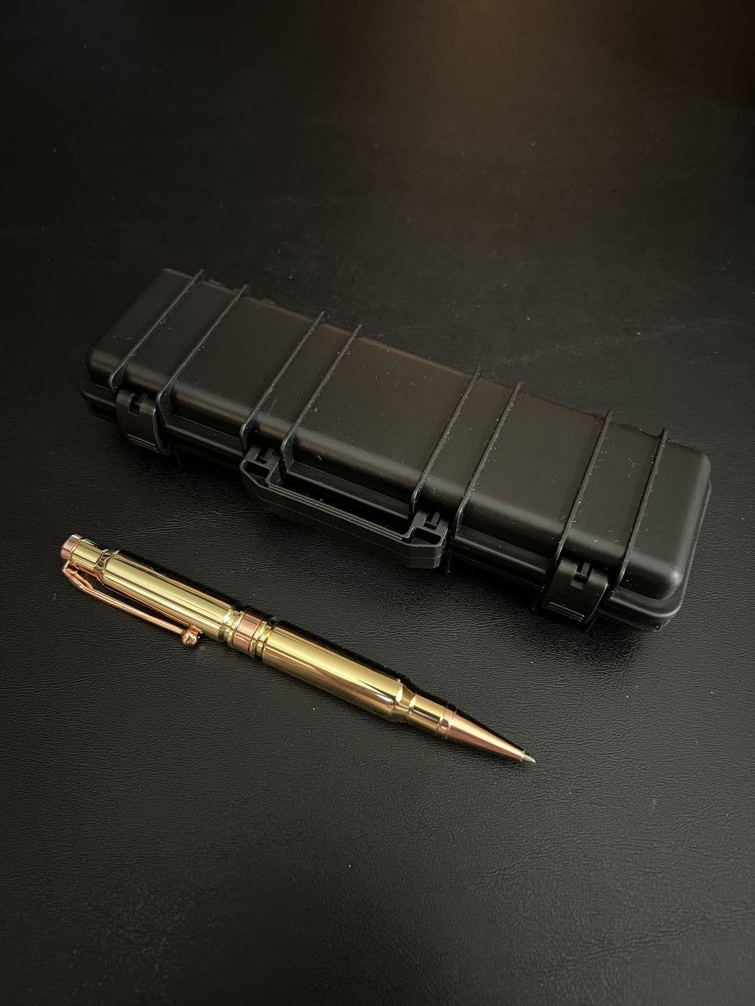 Old Southern Brass - 308 Real Bullet Casing Refillable Twist Pen: Matte Black