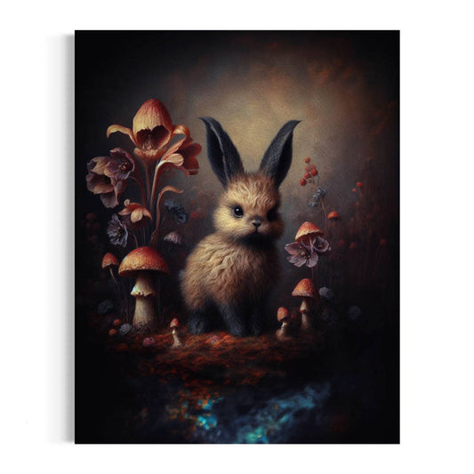 Salty Alyce -     Rabbit In Mushroom Forest Wall Decor  53AS