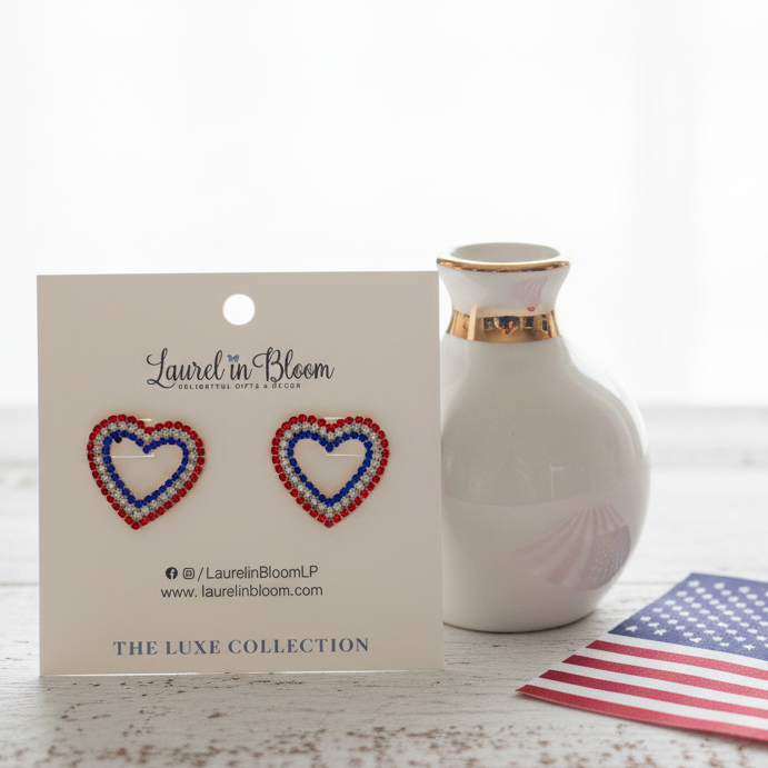 Laurel in Bloom - Patriot Love Earrings