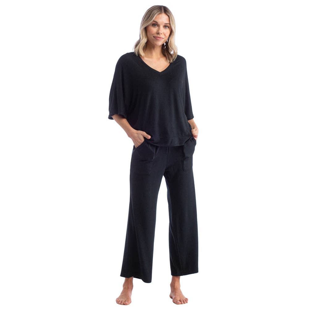 Softies - Dream Relaxed V-neck with Capri Lounge Set