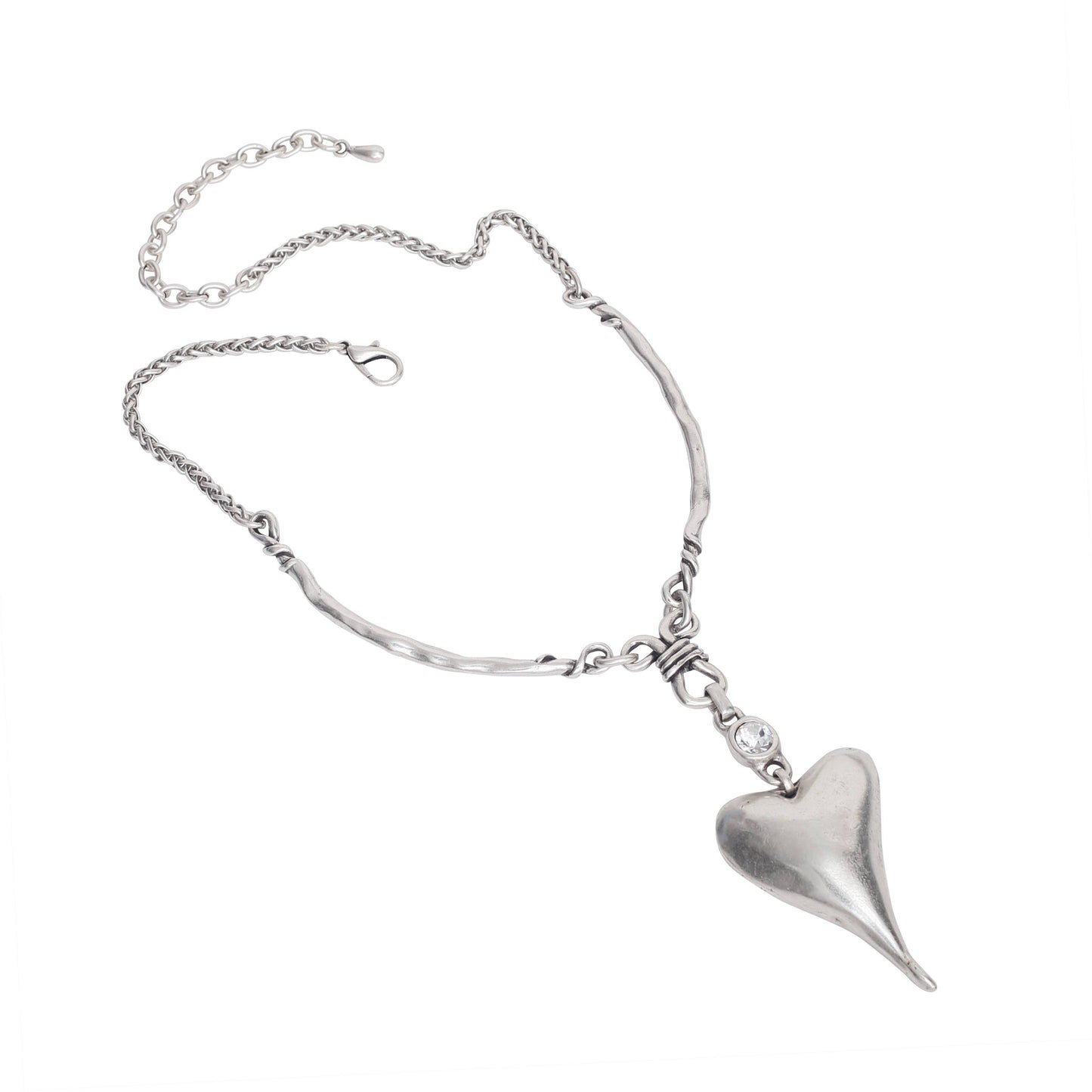 Chanour - Handmade Heart Crystal Necklace - 3913