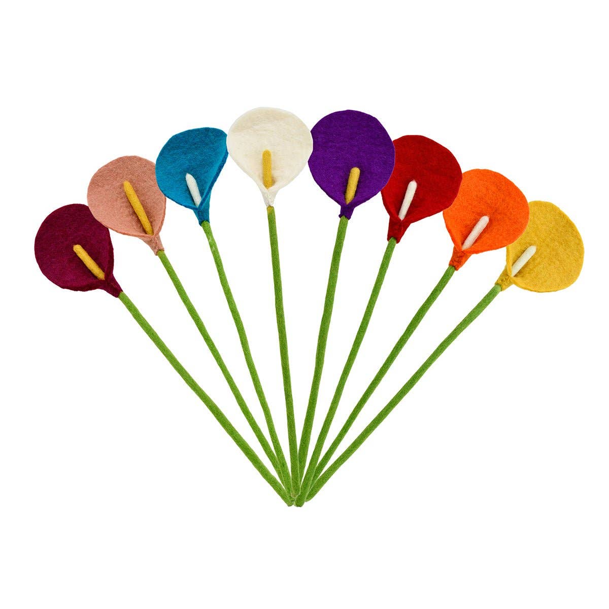 BNB Crafts Inc. - Felt Calla Lilly Flowers: Red