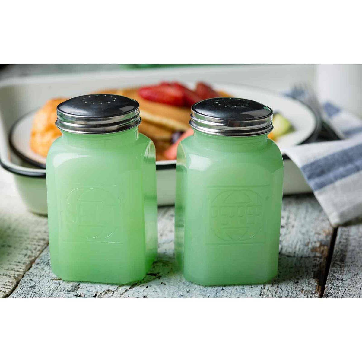 TableCraft Products Company - Jadeite Glass Collection 6 oz Range "Pepper" Shaker