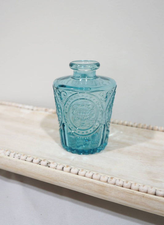 Sweet Home Deco - Bud Vases for Centerpiece, Rustic Decorative Vases, Colorful: Style A Blue