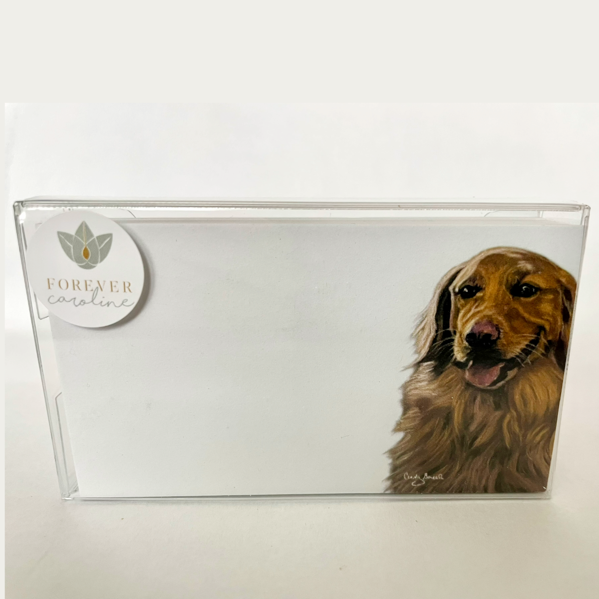 Forever Caroline LLC - Golden Retriever “Love Notes” Pack of 60 Tiny Cards