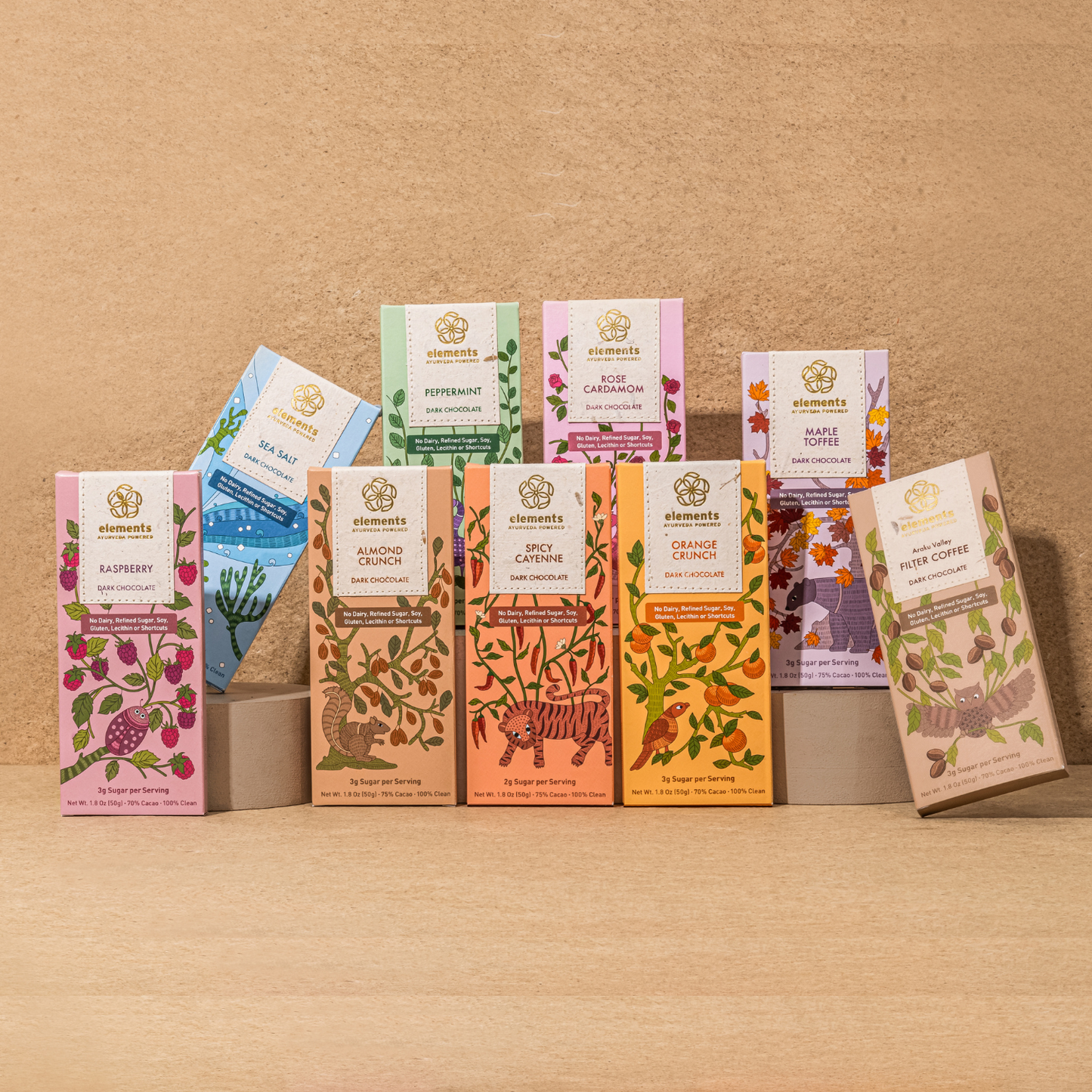 Elements Truffles - Rose Cardamom 70% Dark Chocolate