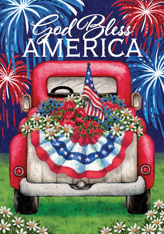 Custom Decor - Patriotic Truck-FM