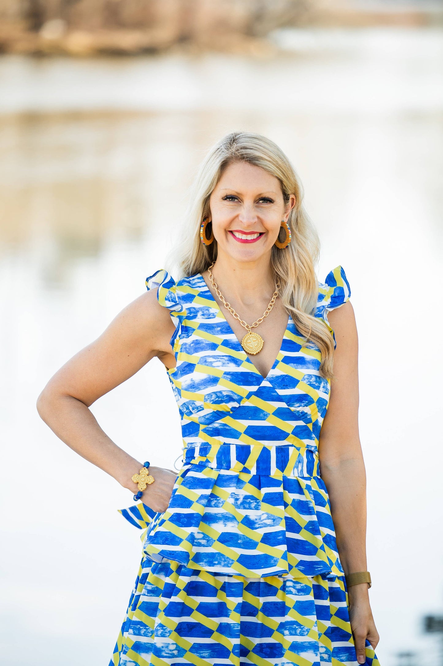 Hidden Truth Jewelry - Blue African Glass with Andrea Cross