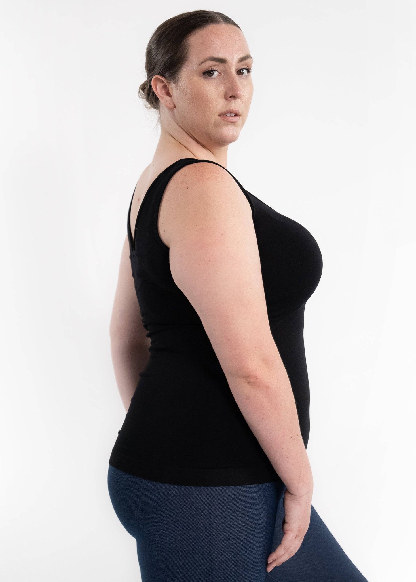 ELIETIAN - Reversible Tank - Curvy Fit: Red