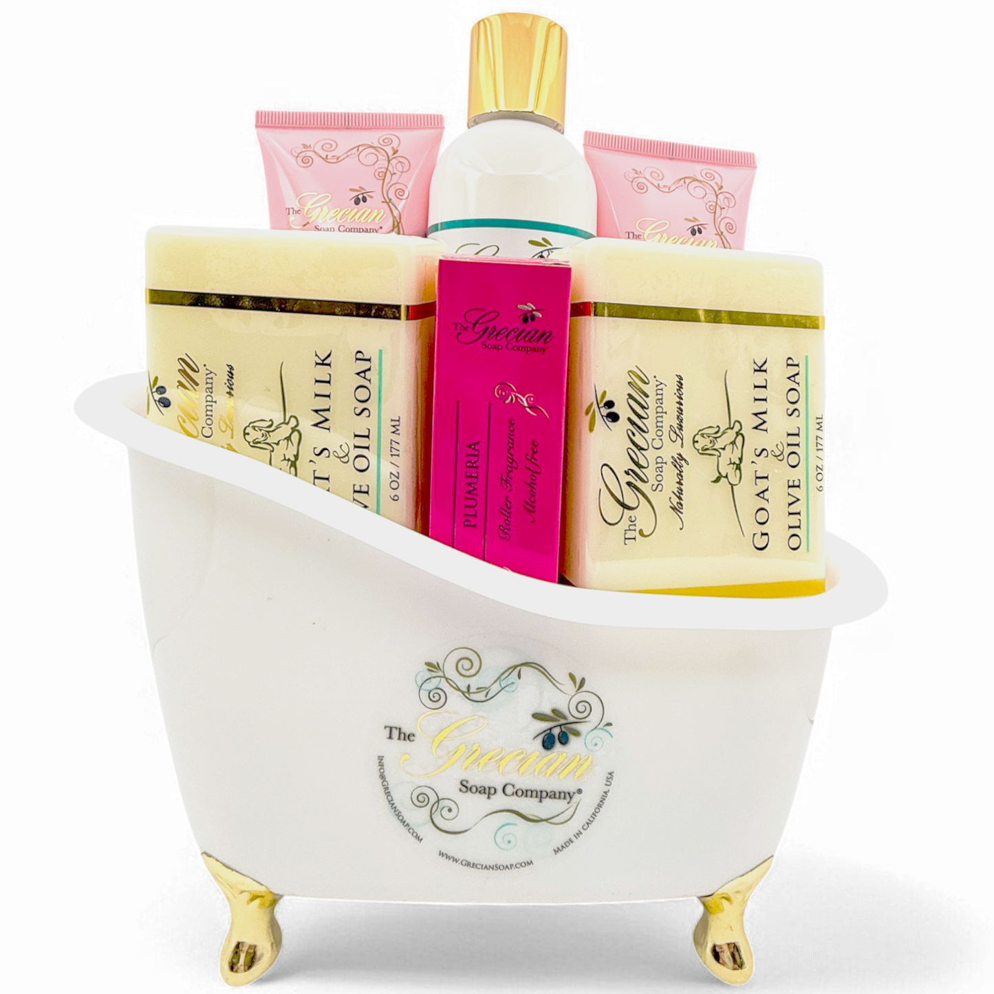 The Grecian Soap Company - Deluxe Bathtub Gift Set: Almond