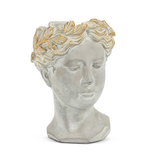 Abbott - Small Woman Head Planter-8.5"H