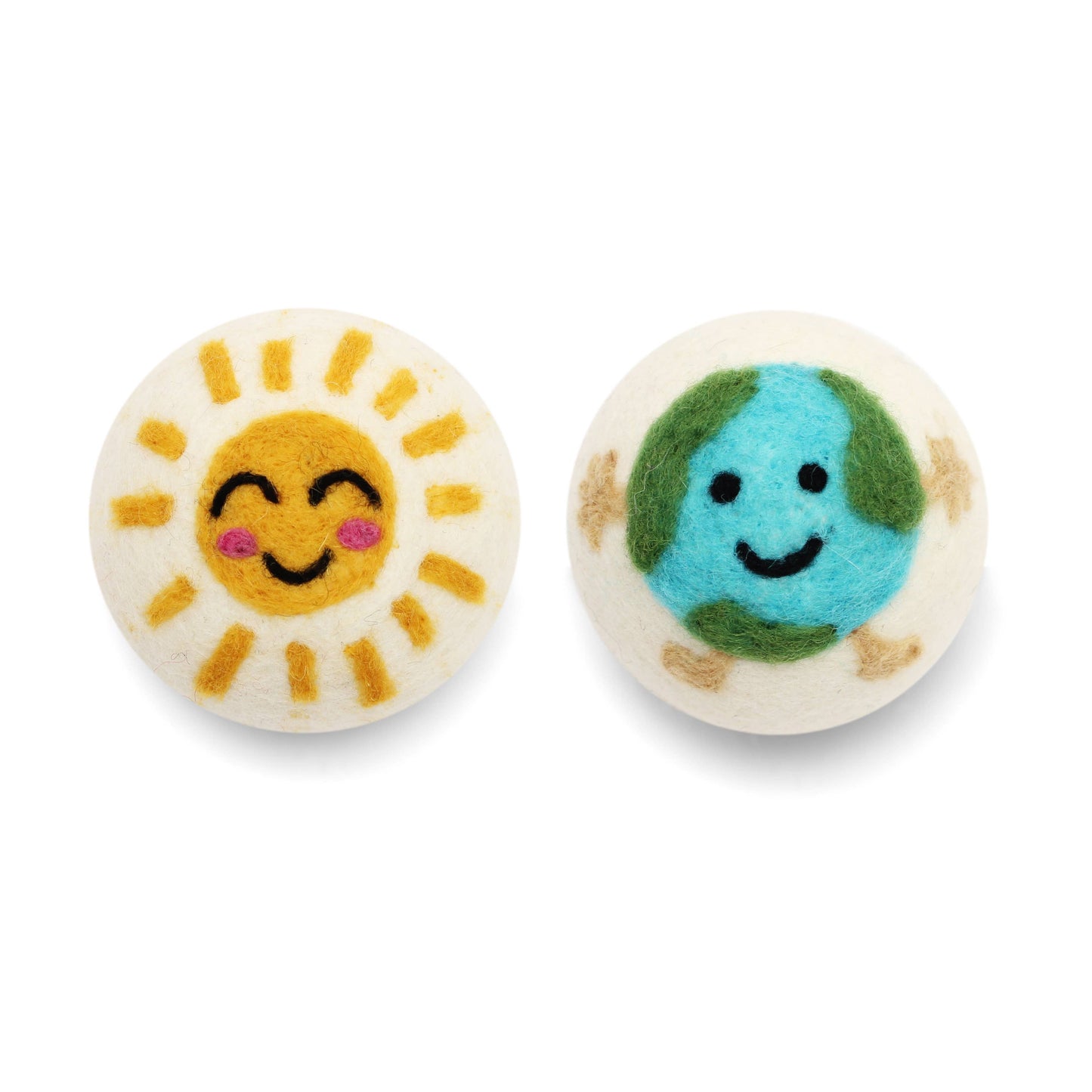Ethical Global - Earth & Sun Eco Wool Dryer Balls Fair Trade: Sun