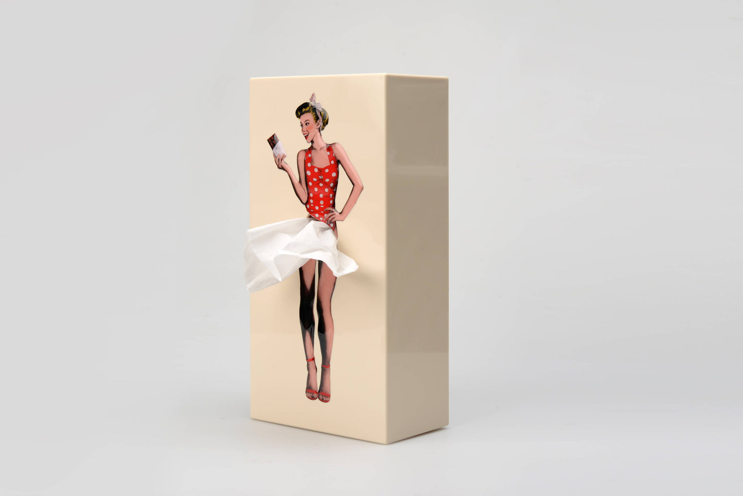 Beyond123 - Flying Skirt Tissue Box: Purple