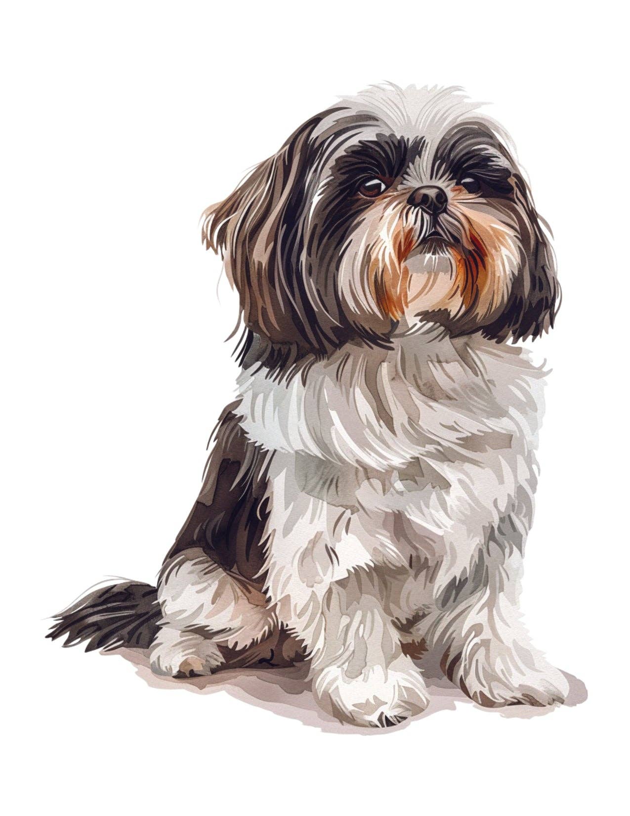 Bourbon & Bacon - Shih Tzu Note Cards