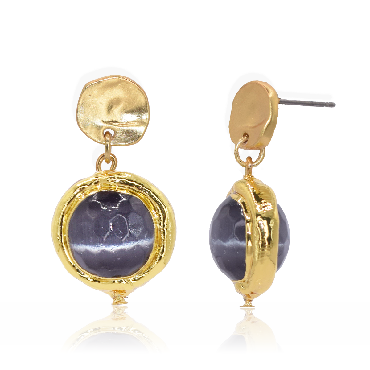 KARINE SULTAN - Coriandoli Earrings: Egyptian Blue