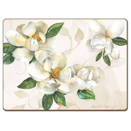 CounterArt/Highland Home/Thirstystone/CoasterStone - Cala Home Magnolias Decorative Hardboard Placemats
