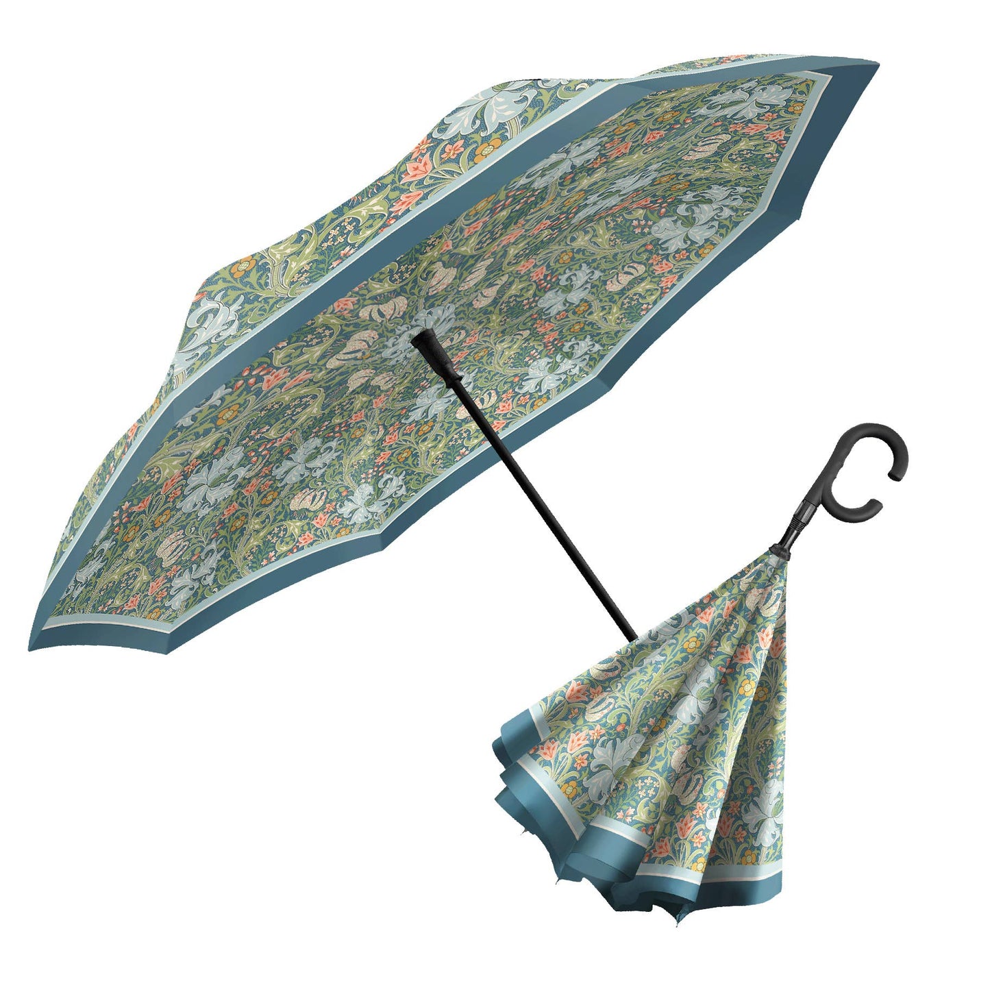 RainCaper - RainCaper William Morris "Golden Lily" Reverse Umbrella