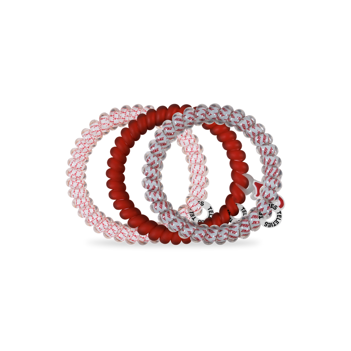 TELETIES - Spiral Hair Coils | Small | Roll Tide! Hair Ties