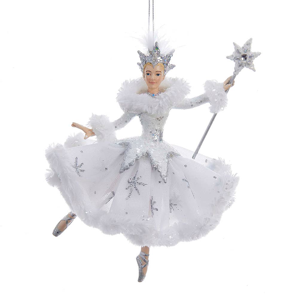 Kurt S. Adler, Inc. - 6.75"SNOW QUEEN BALLERINA ORN