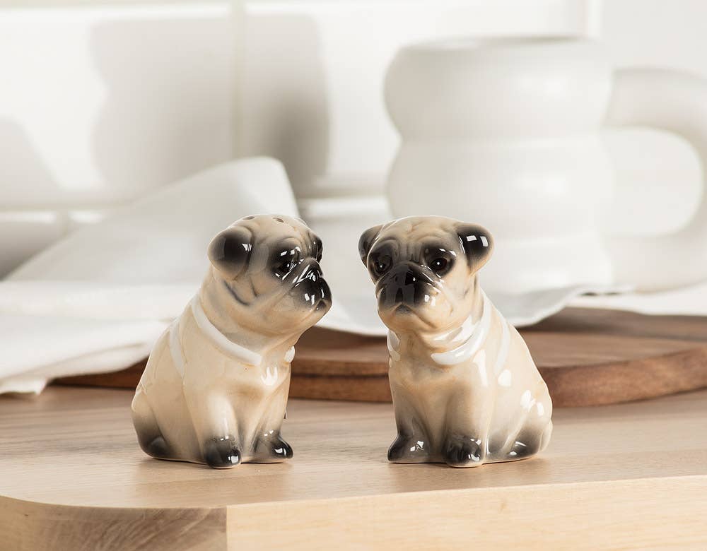Abbott - Pug Dog Salt & Pepper-3"H