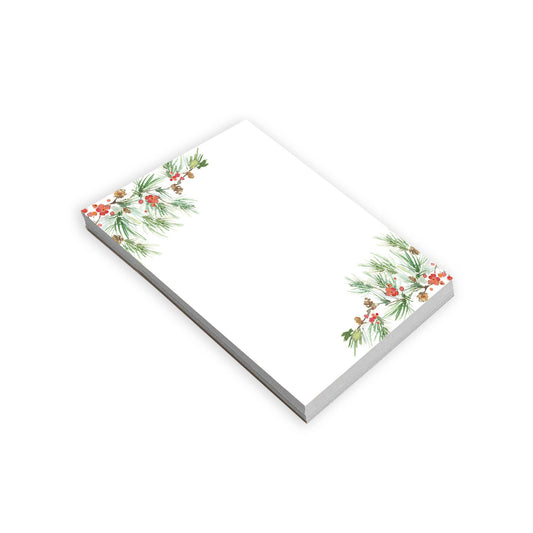 GINA B DESIGNS - Holiday Memo Pad - Pine Bough Border