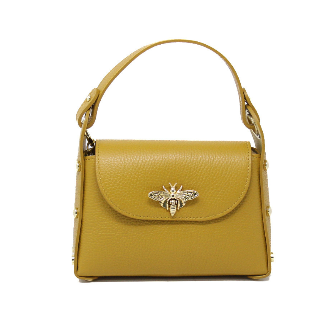 German Fuentes Handbags - GF1085 GENUINE ITALIAN LEATHER BUTTERFLY MINI BAG: FUSCHIA