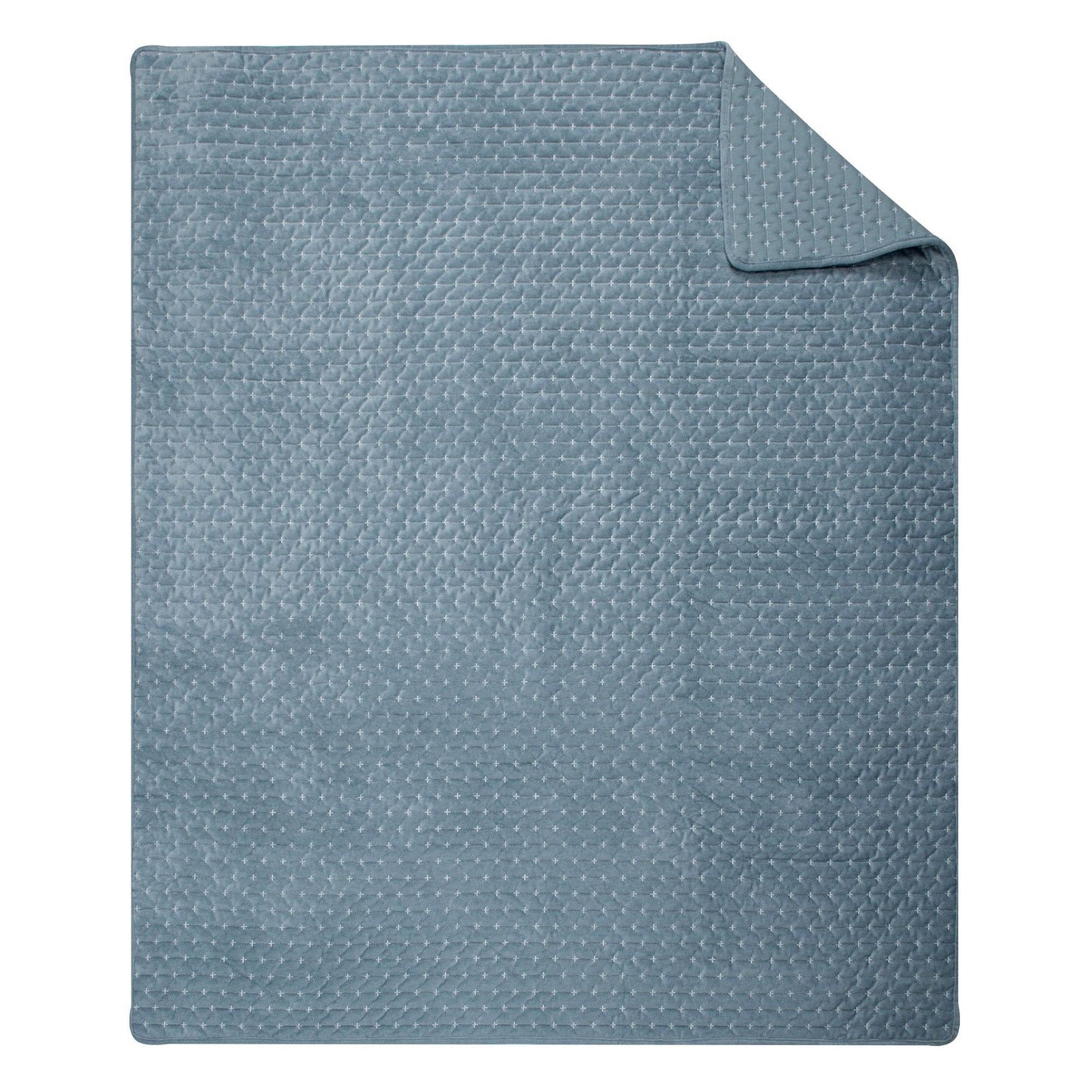 Levtex Home - Velvet Stitch Quilted Throw: Rust