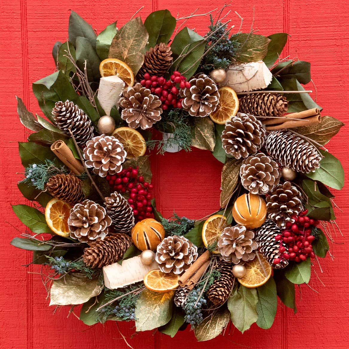 Andaluca - Cinnamon Orange & Pinecone
 Wreath