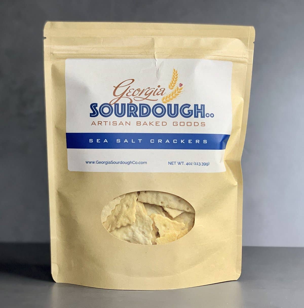 Georgia Sourdough Co. - Sea Salt Crackers: 6 oz.