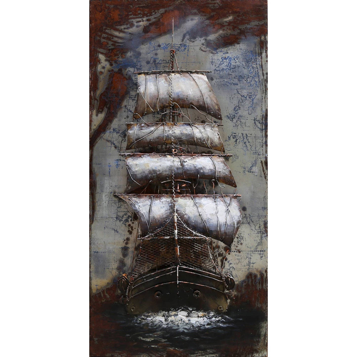 Import Corner - 41143: 3D METAL WALL ART - GALLEON BOW