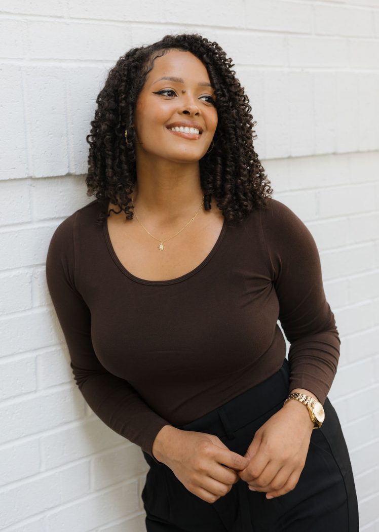 ELIETIAN - Reversible Long Sleeve - Curvy Fit: Navy