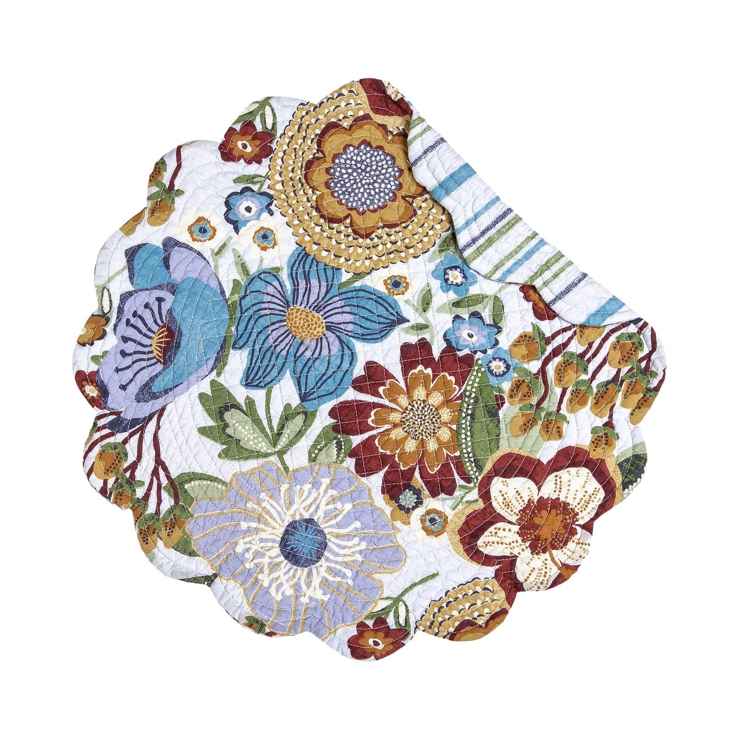 C&F Home - Calanthe Floral Round Placemat