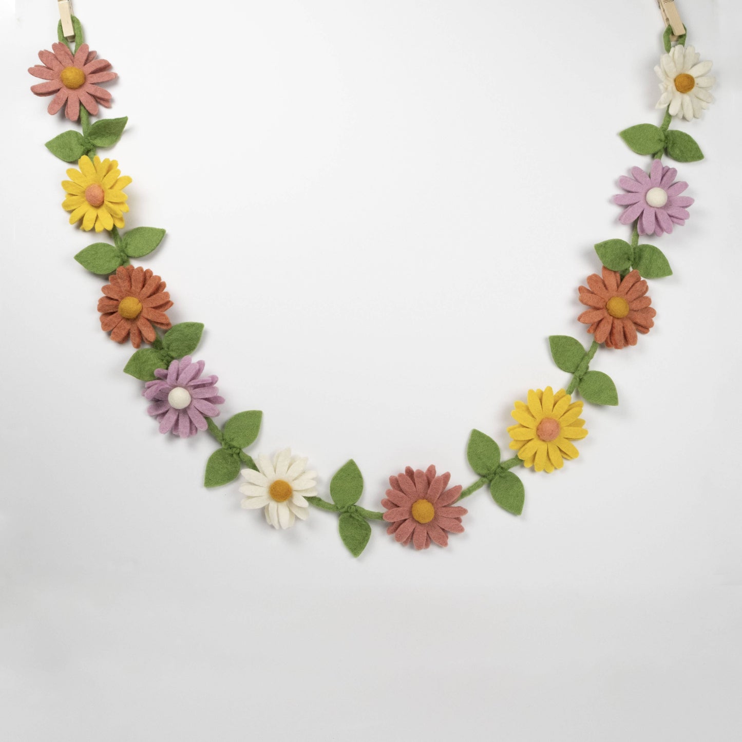 The Winding Road - Garland - Flower - Pastel Daisy - Wall Decor