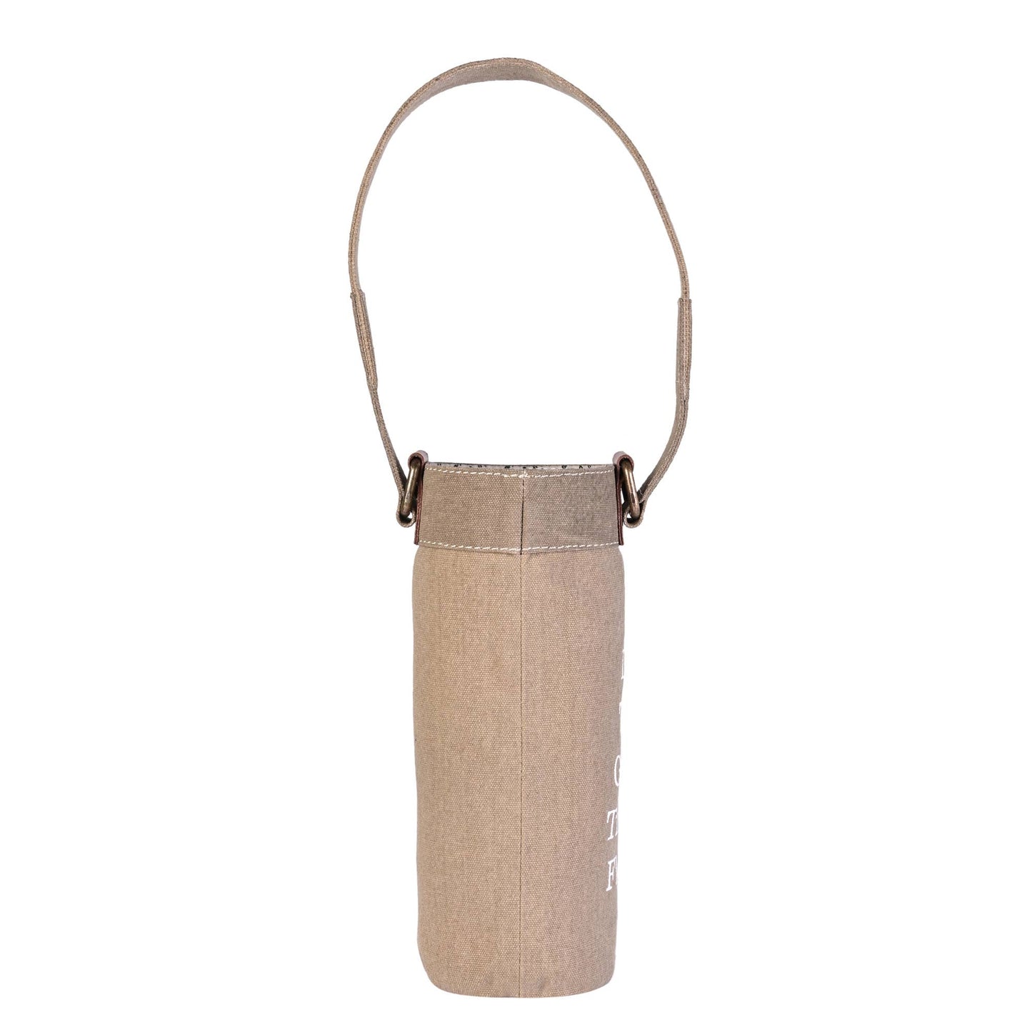 Mona B. - GOOD TIMES FLOW Up-Cycled Canvas Wine Tote Bag