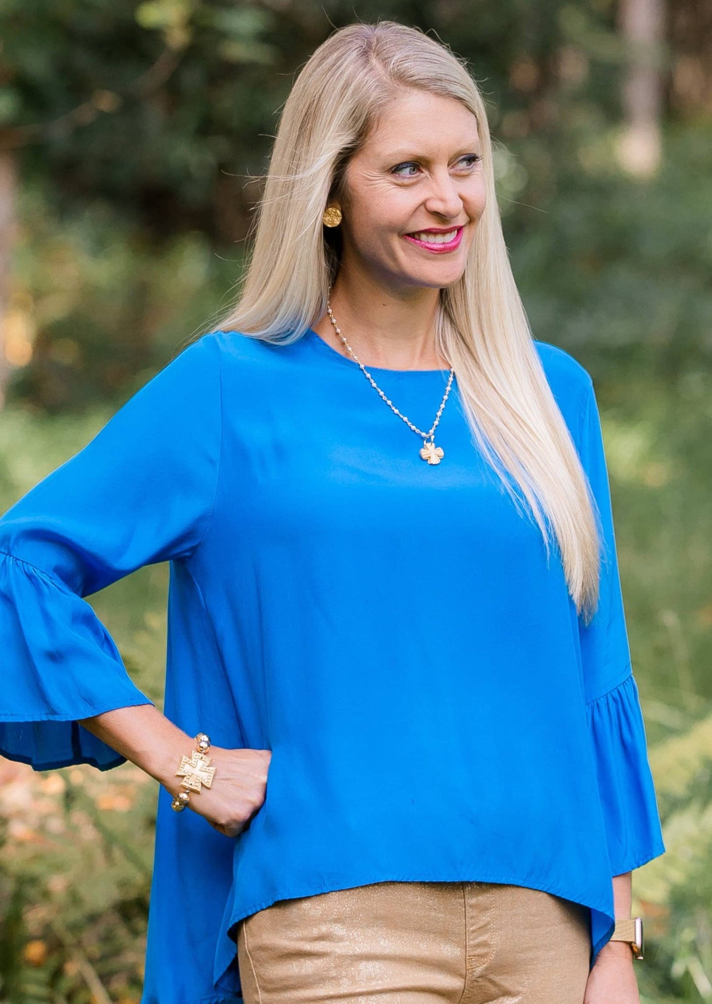 Hidden Truth Jewelry - Pearl Chain with Julia Blair Cross