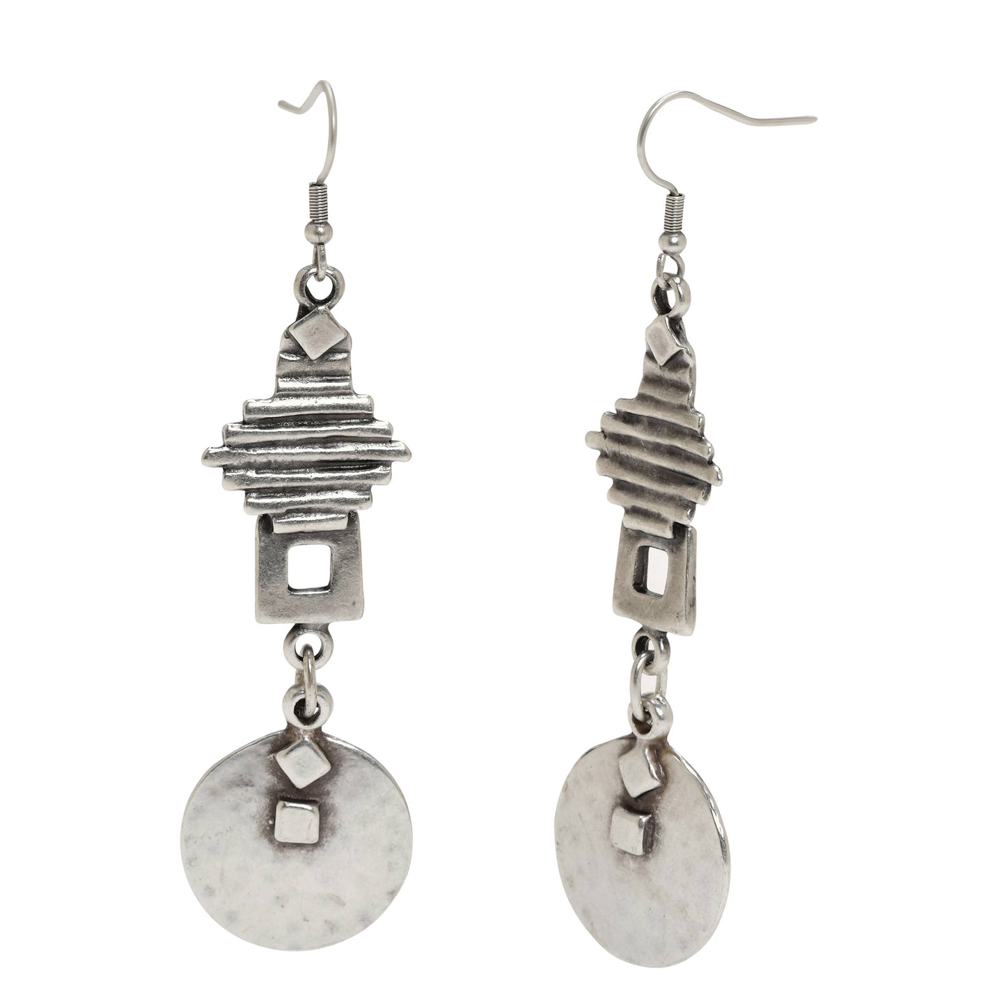 Chanour - Handmade Pewter Earrings - KU45