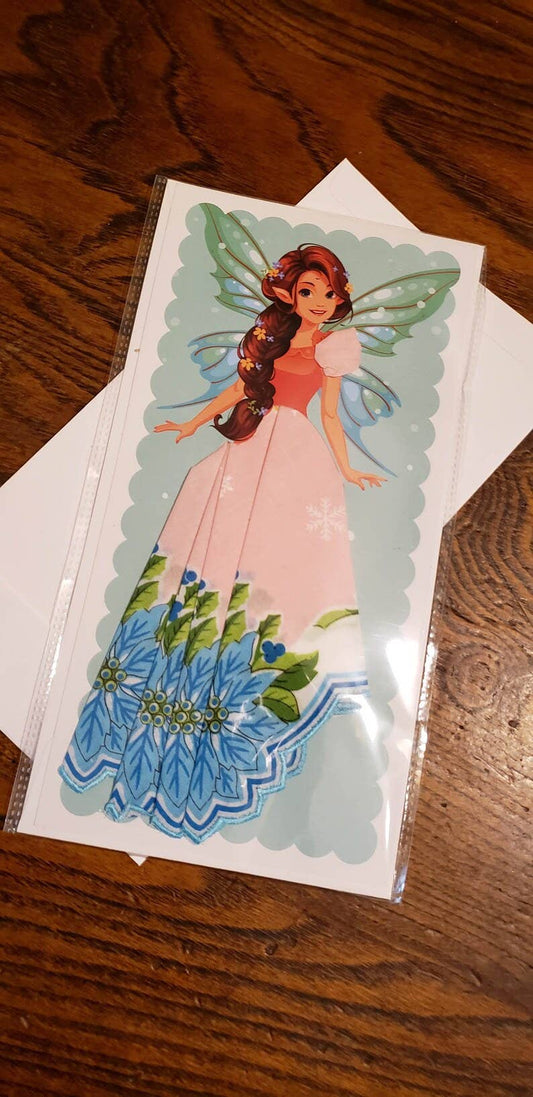 MOMENTS IN THYME - Keepsake Hankie Fairy Cards: Fairy 1