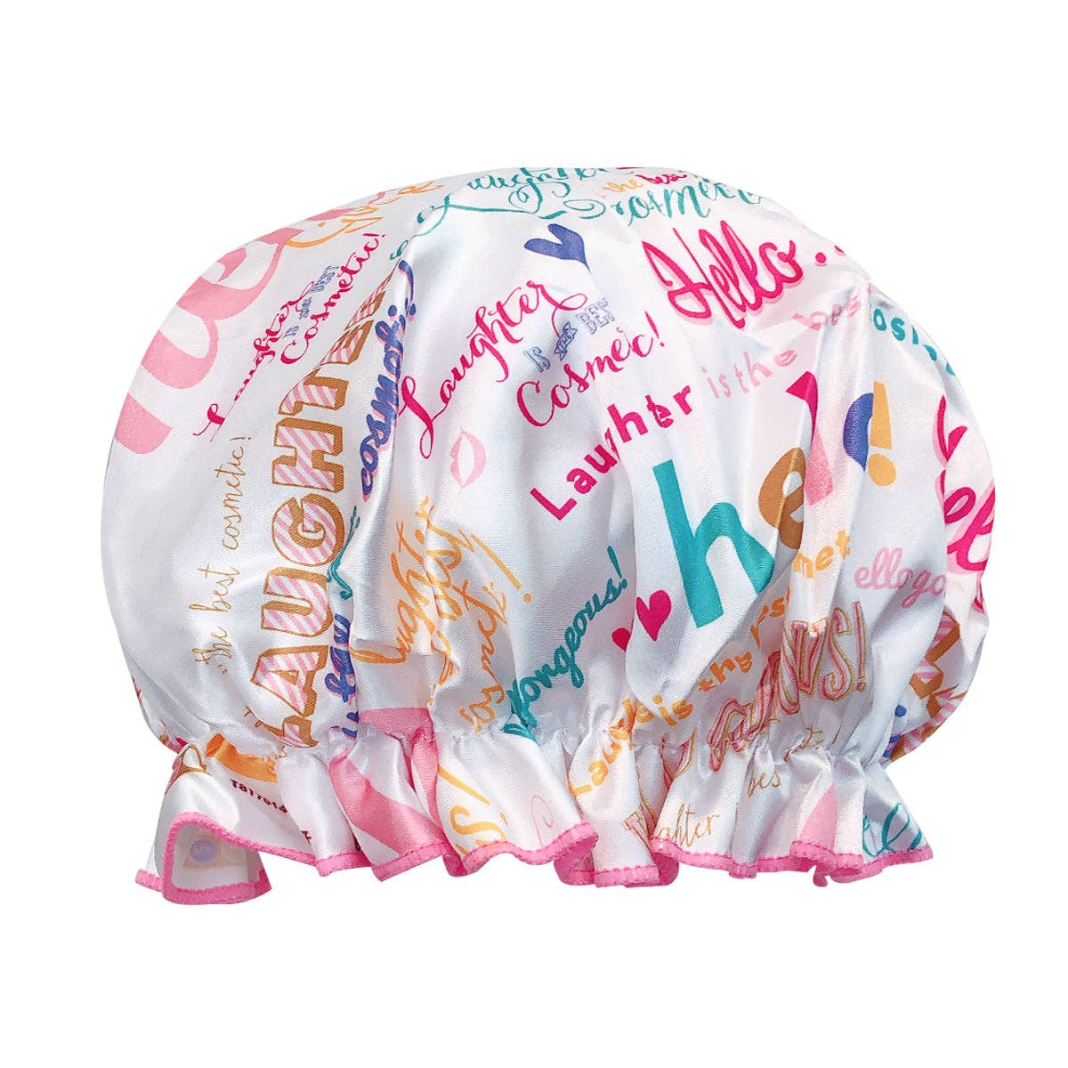 Wrapables.com - Wrapables Reusable Women's Waterproof Shower Caps: Pink Leopard