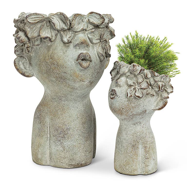 Abbott - Sm Kissing Face Planter-7.5"H-468