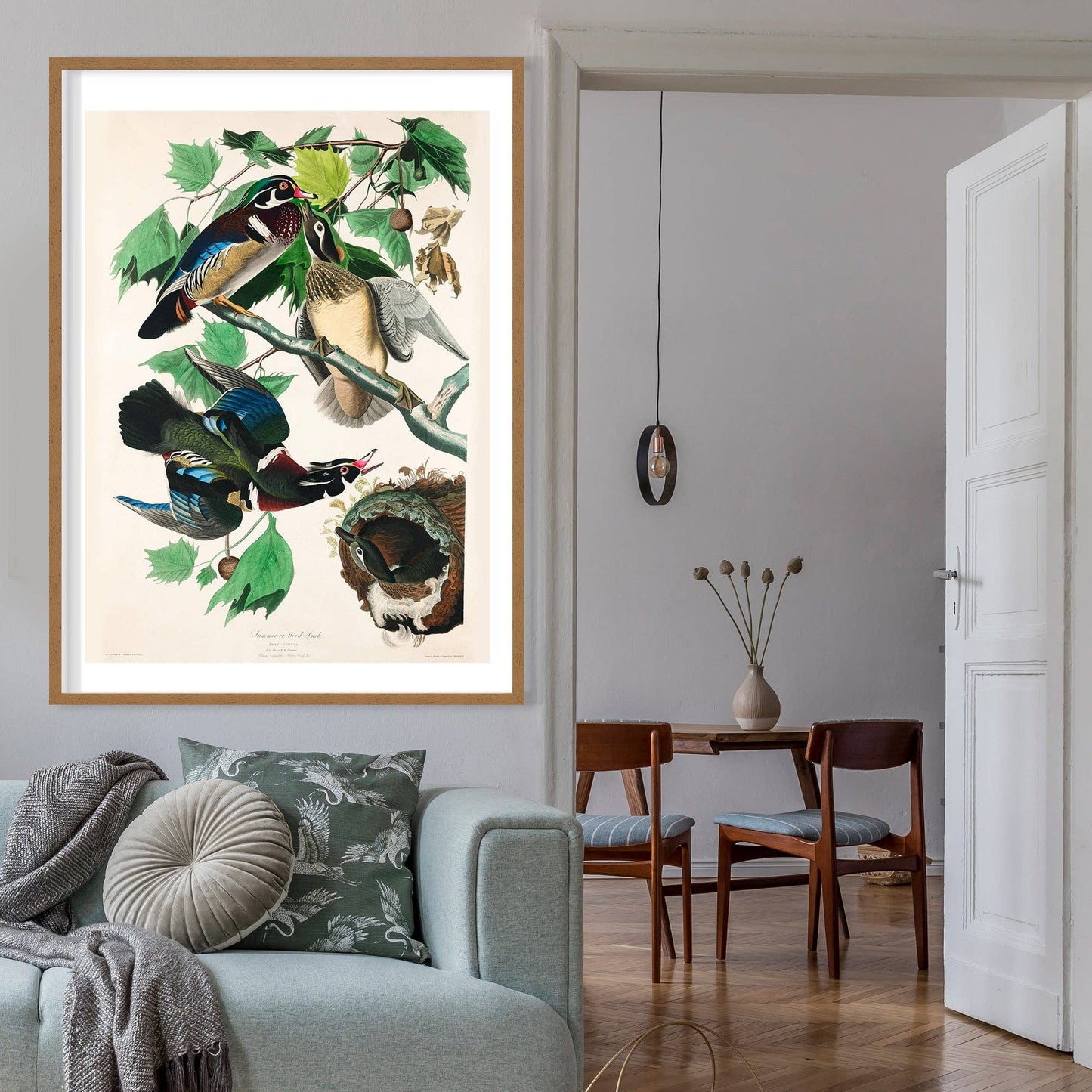 Ink & Drop - Wood duck vintage print: 11 ¾ x 15 ¾ in | 30x40 cm / Matte