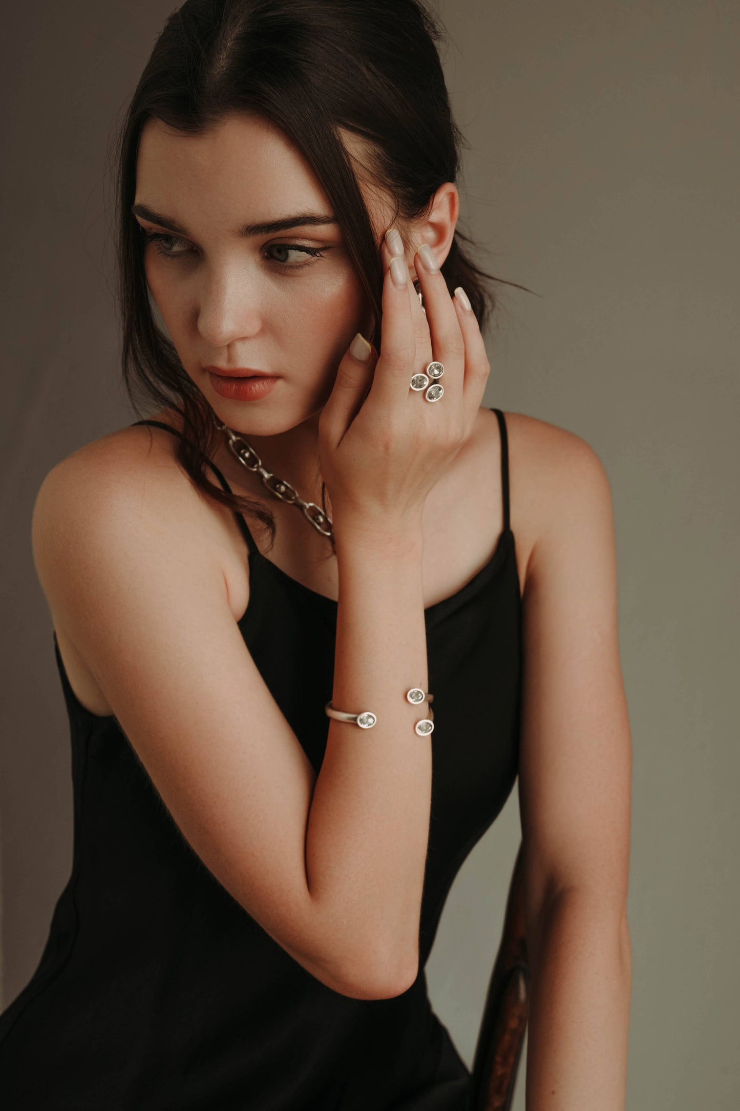 Chanour - Handnmade Crystal Brass Bracelet - 2839