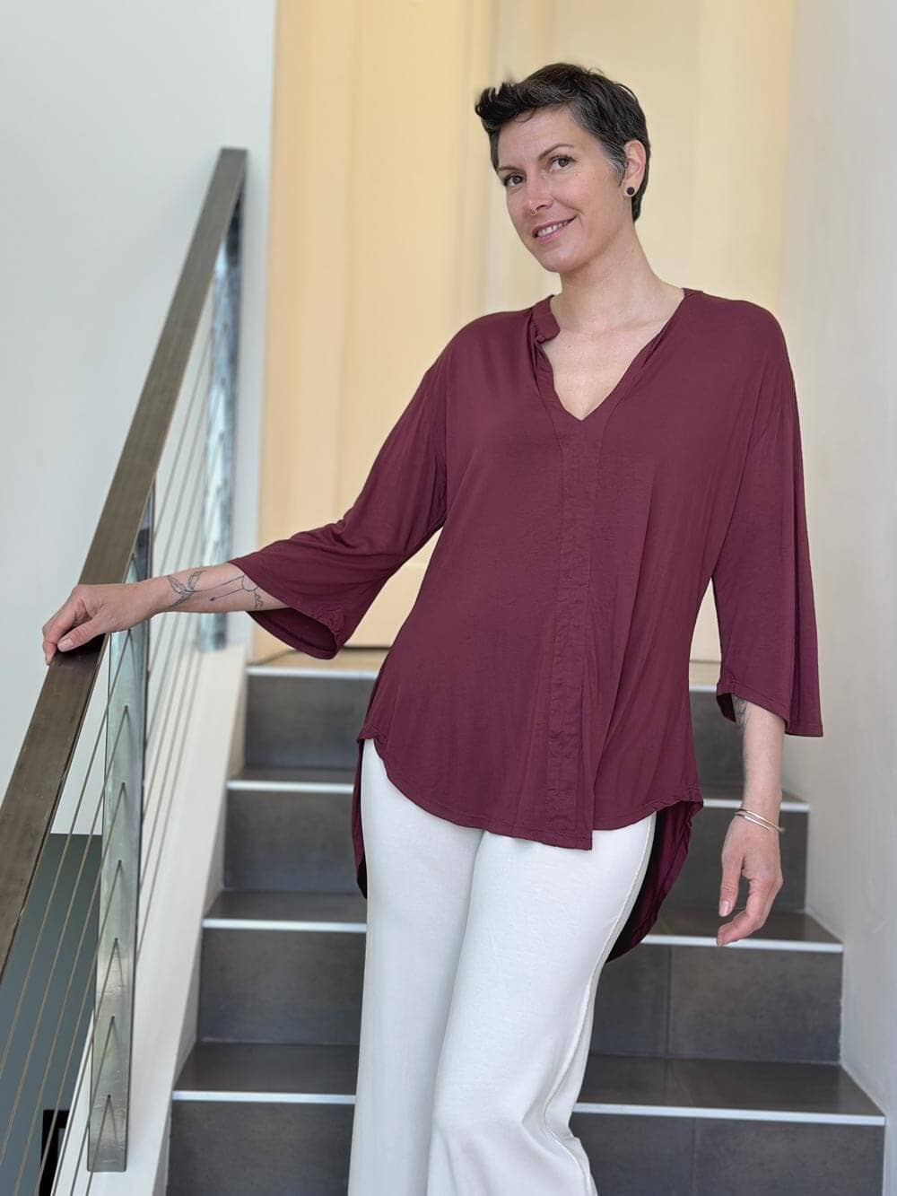 CARAUCCI - Kurta Tunic: Jam / One Size