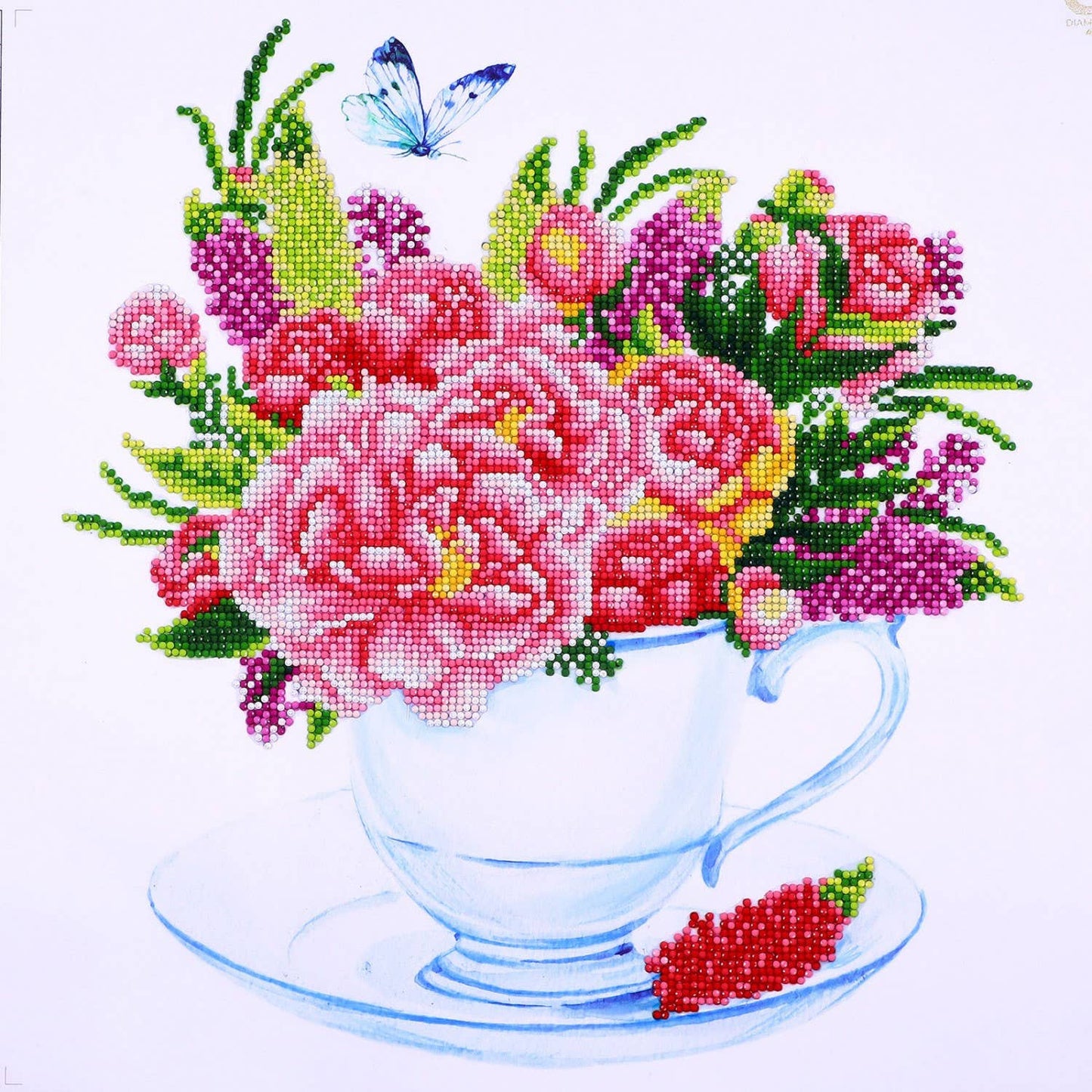 DIAMOND DOTZ® - Floral Tea Cup
