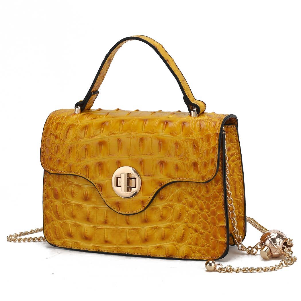 MKF Collection - MKF Mae Women's Mini Crossbody Stylish Vegan Leather Bag.: Brown